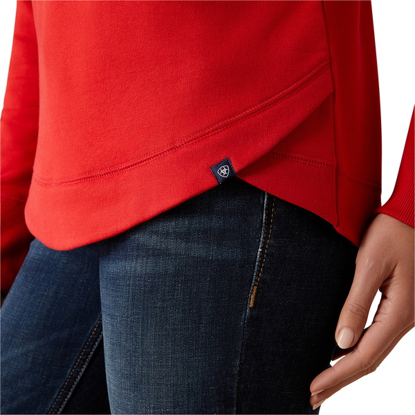 2025 Ariat Womens Benicia Team Sweatshirt 10058587 - Red